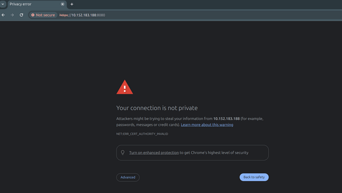 Warning Page