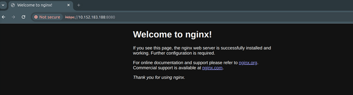 Nginx welcome https