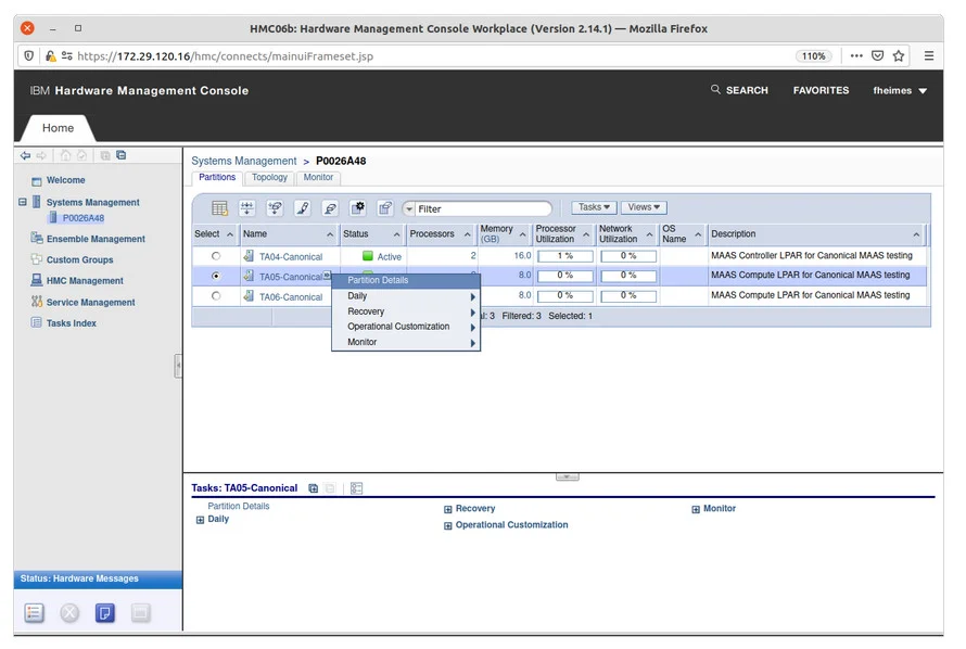 Right-click context menu on a partition showing the Partition Details option